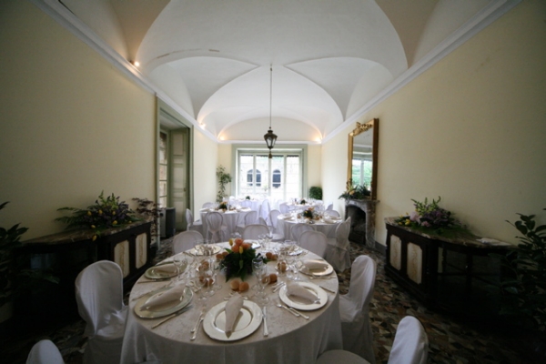 This room was the ball room with decorations dating from the